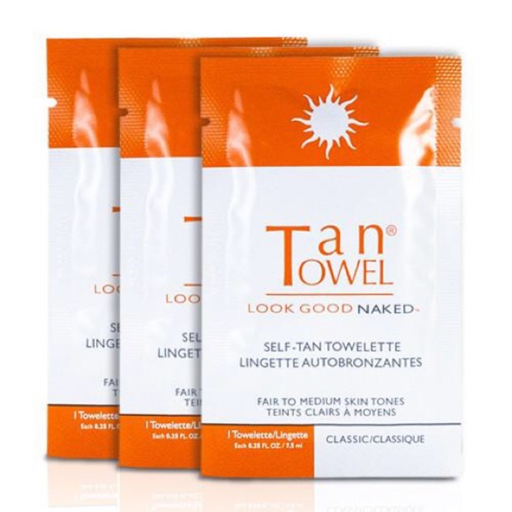 Tan Towels Half Body Classic Wipes